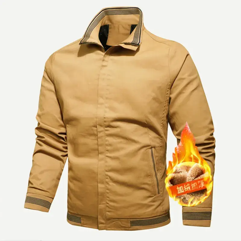 Men's Navy Blue Velvet Bomber Jacket with Flame Design - Image 2