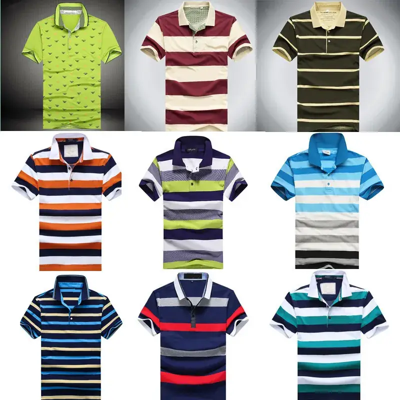 2025 Men Korean Style Lapel Polo T-Shirt Large Size - Image 4