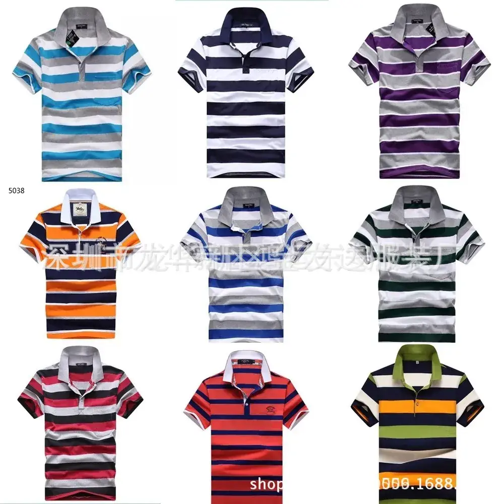 2025 Men Korean Style Lapel Polo T-Shirt Large Size - Image 6