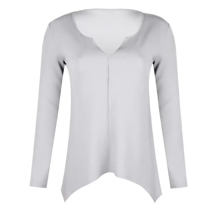 Women's White V-Neck Pullover Sweater Winter Top - Image 8