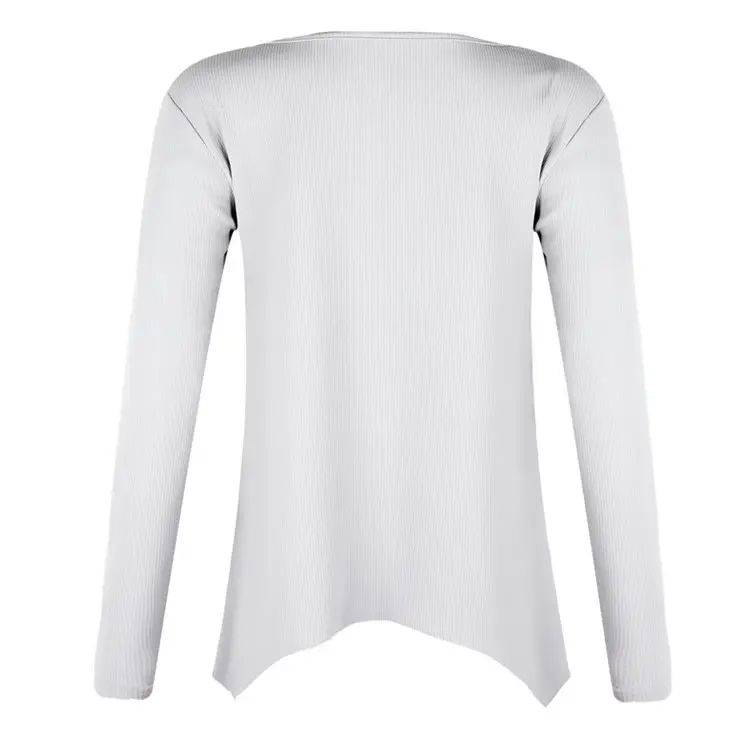Women's White V-Neck Pullover Sweater Winter Top — feature 6