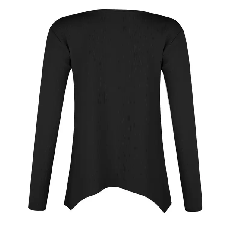 Women's White V-Neck Pullover Sweater Winter Top — feature 9