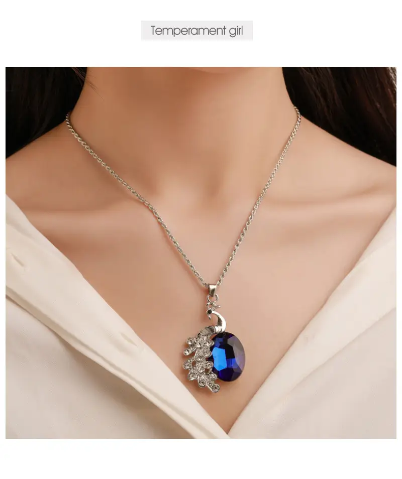 Elegant Diamond Zircon Necklace Earrings Set Gold Plated — feature 8