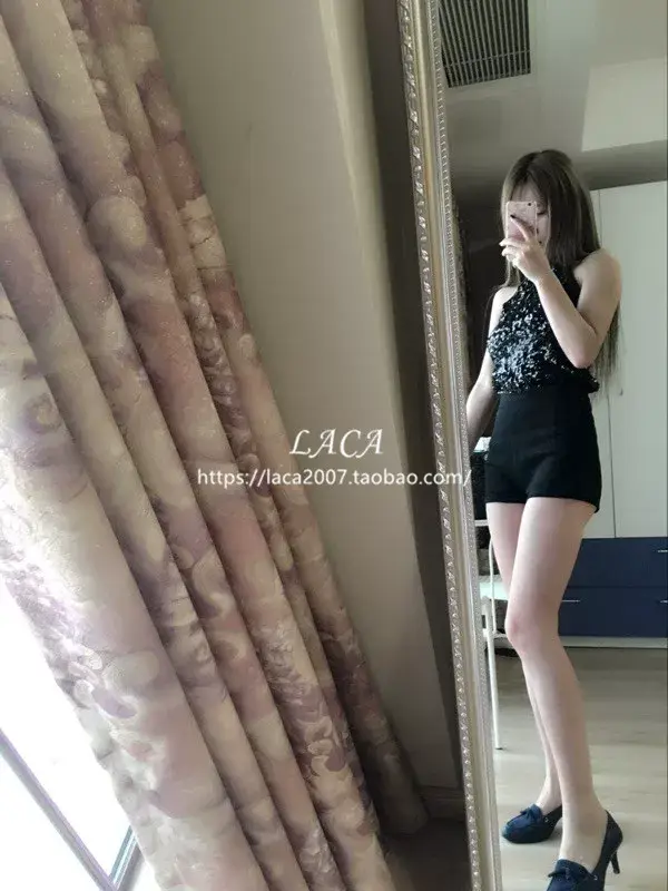 Black Sequined Halter Back Sleeveless Top — feature 12