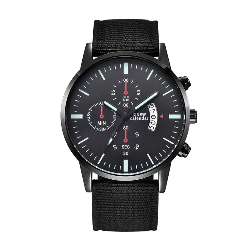Men's Chronograph Quartz Watch with Blue Nylon Strap - Image 13