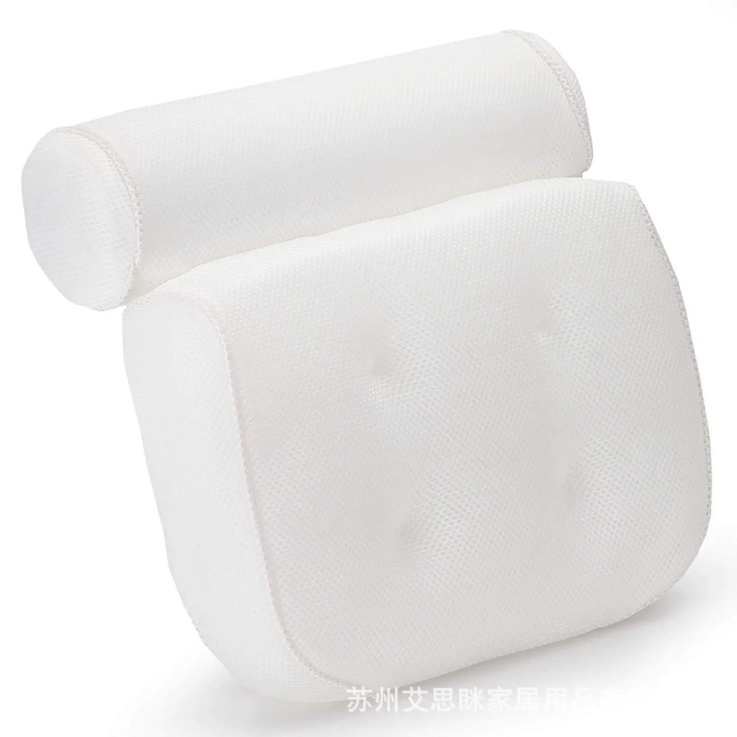 White Crossbody Bath Pillow with Suction Cup - Image 15