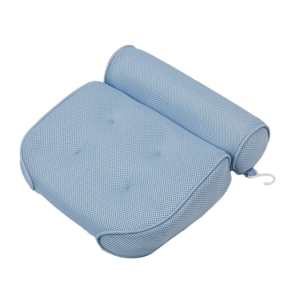 White Crossbody Bath Pillow with Suction Cup - Image 3
