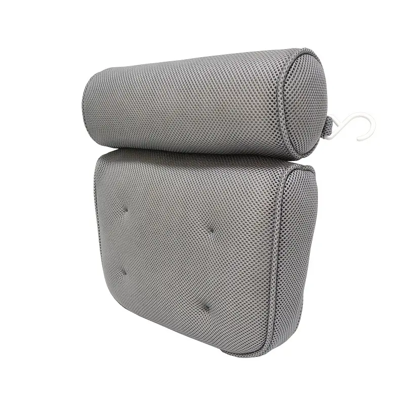 White Crossbody Bath Pillow with Suction Cup - Image 4