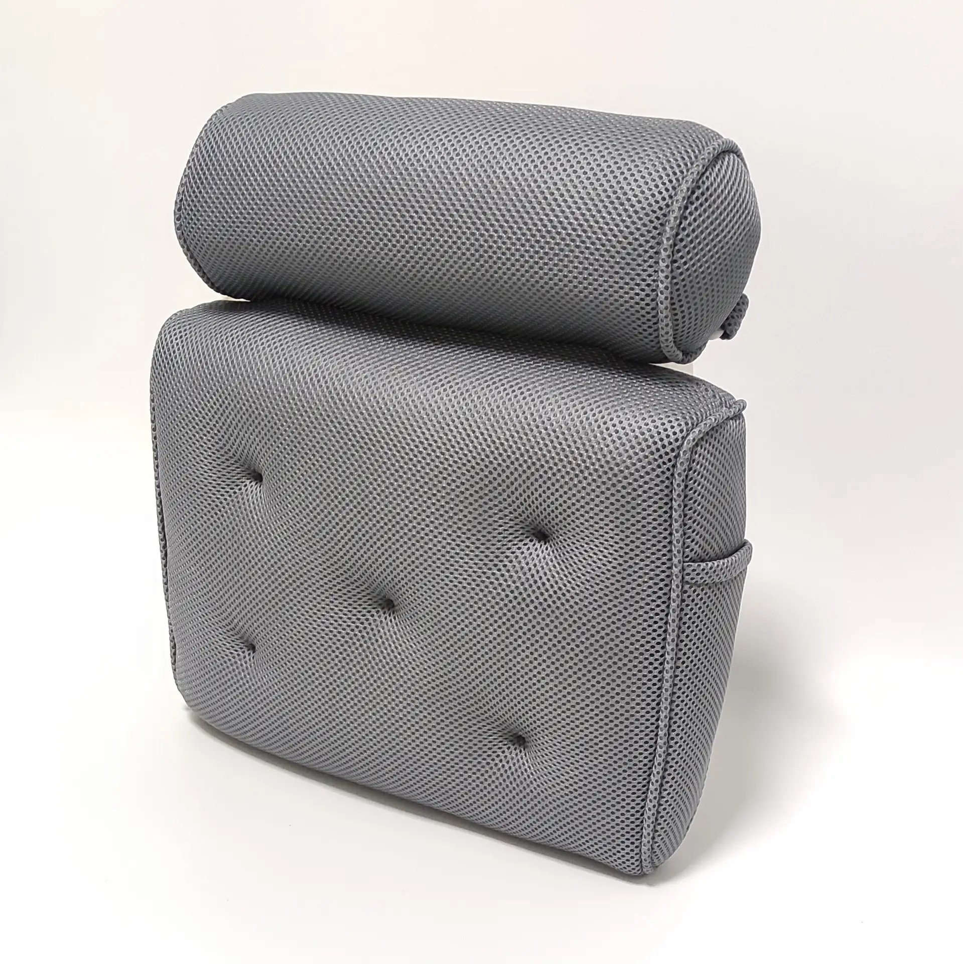 White Crossbody Bath Pillow with Suction Cup - Image 6
