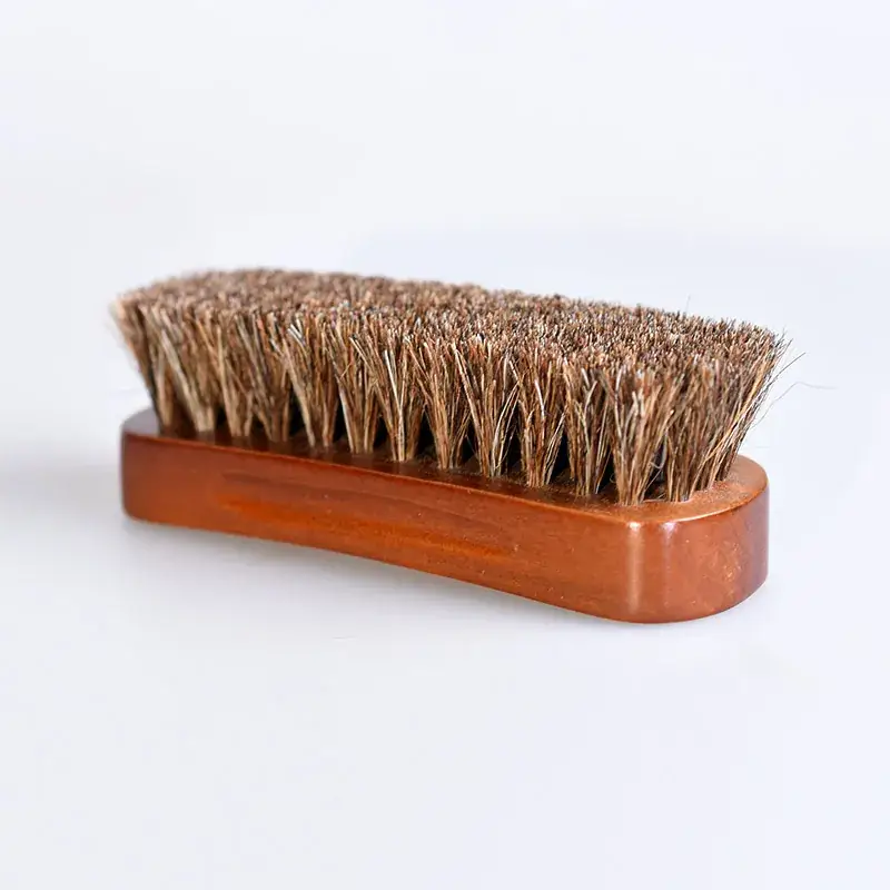 Wooden Horse Hair Brush 13x4.3cm Soft Wool Cleaning - Image 4