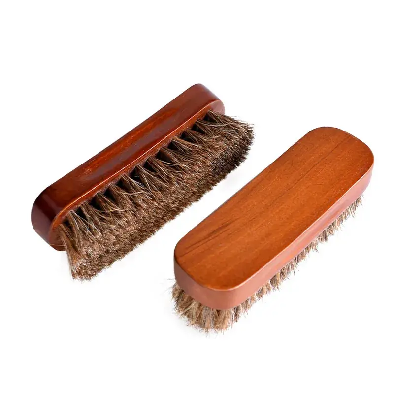 Wooden Horse Hair Brush 13x4.3cm Soft Wool Cleaning - Image 5