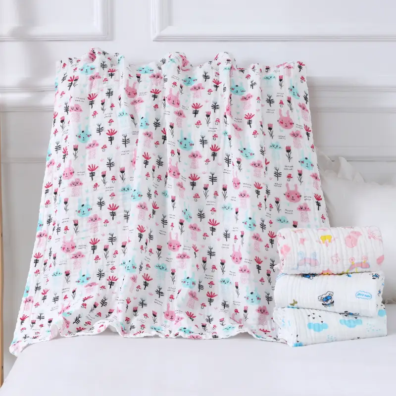 Foam Baby Bath Towel Pure Cotton Washable Plain Color - Image 5