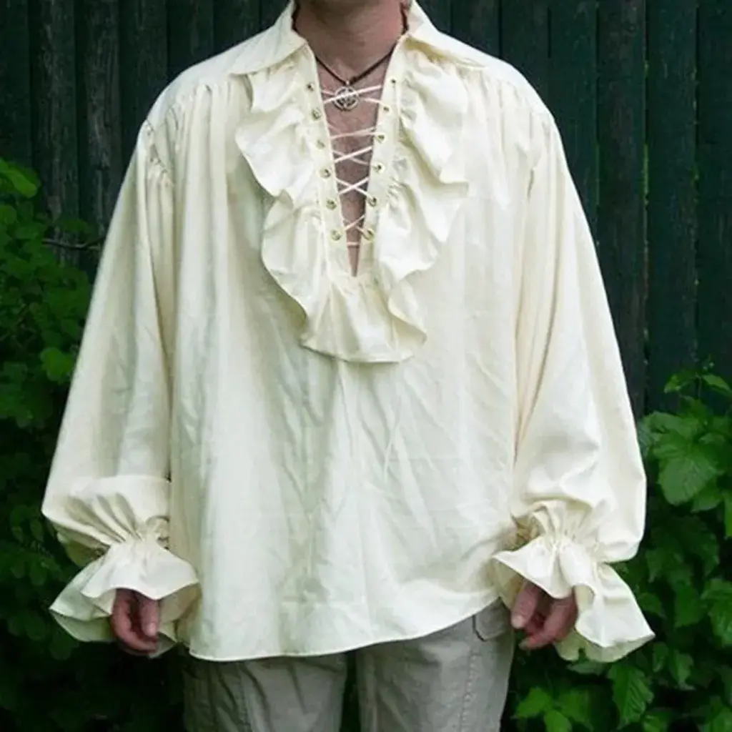 White Beanie Tie Front Long Sleeve Shirt - Image 7