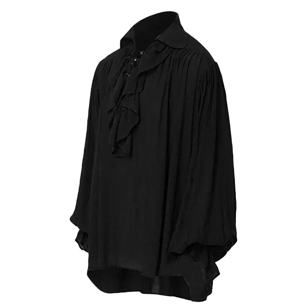 White Beanie Tie Front Long Sleeve Shirt - Image 2