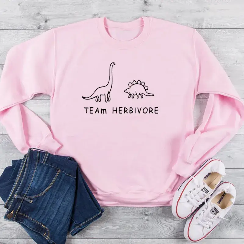 Black Crewneck Vests Team Herbivore Dinosaurs - Image 5