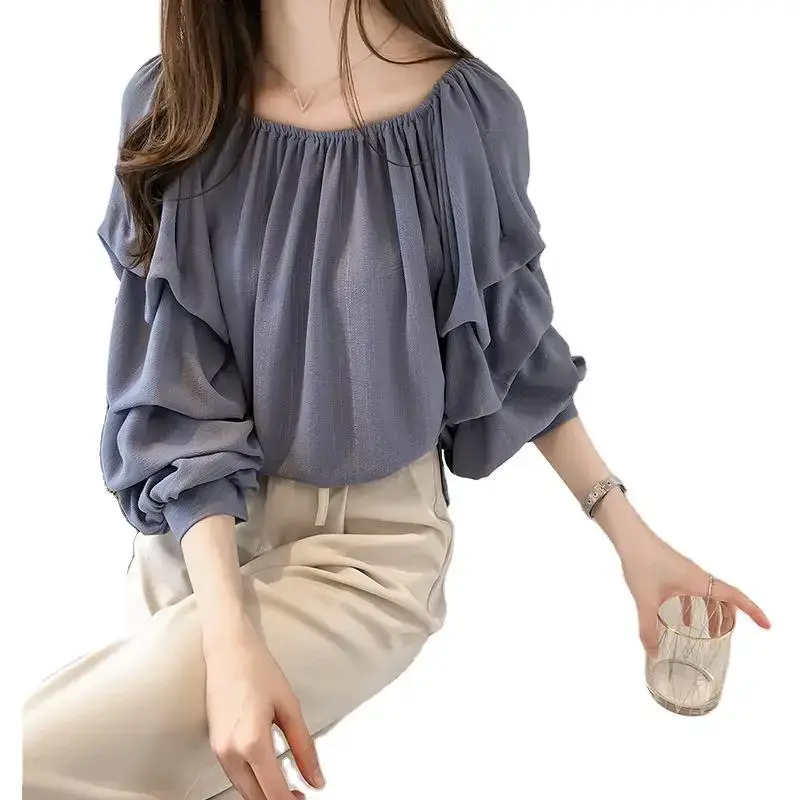 2025 Korean Style Off-Shoulder Shirt Women - Image 8