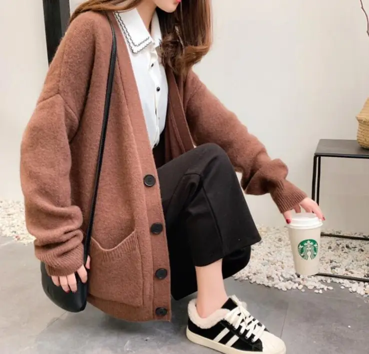 New Cross-Border Japanese Korean Style Knitted Cardigan Coat for Women - Image 6