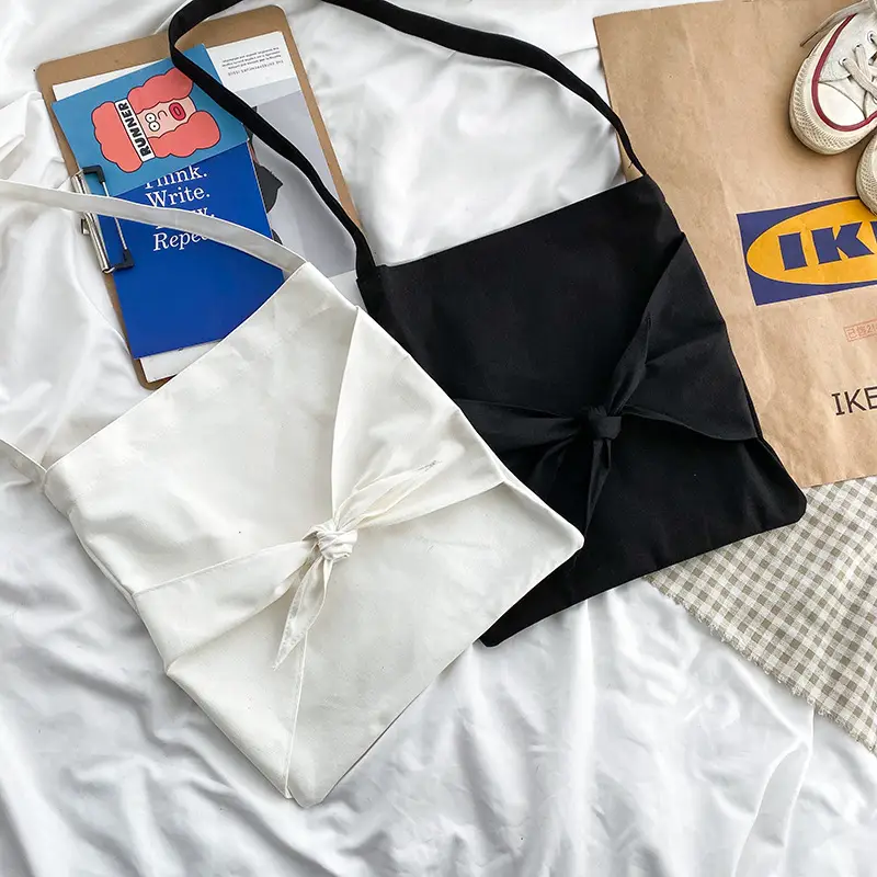 Japanese Style Bow Bag for Girls Solid Color - Image 5
