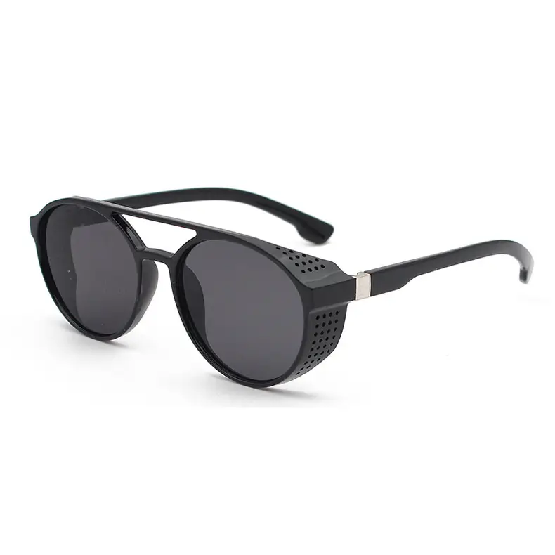 Steampunk Blue Sunglasses Round Retro Design — feature 22