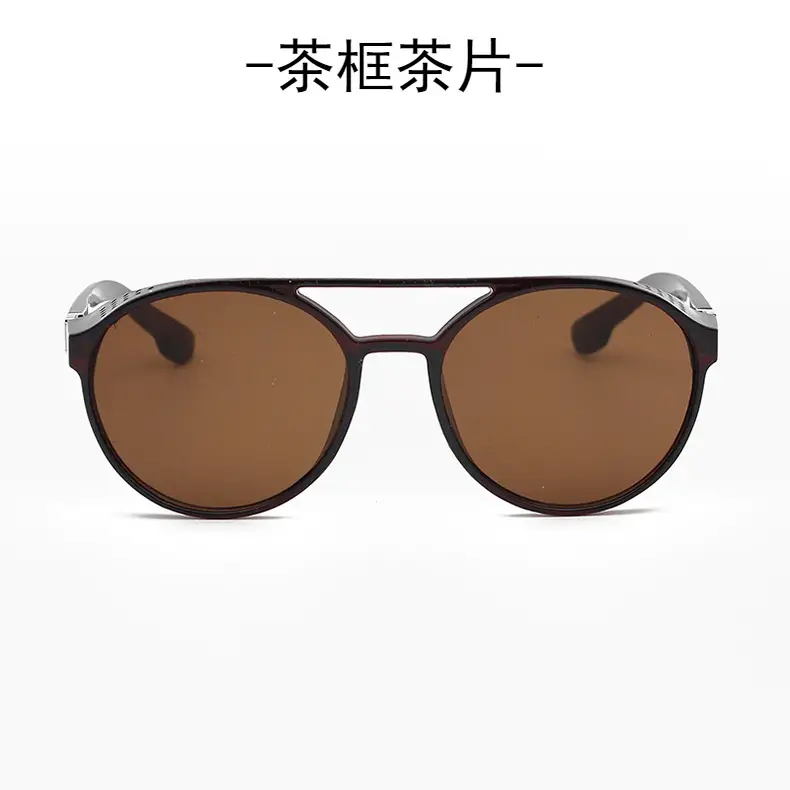 Steampunk Blue Sunglasses Round Retro Design — feature 26