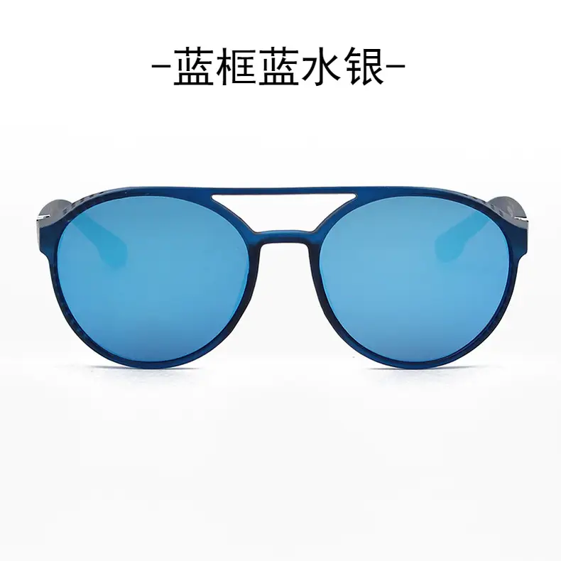 Steampunk Blue Sunglasses Round Retro Design — feature 28