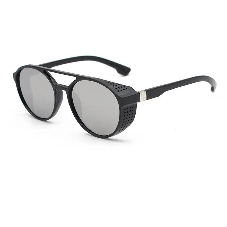 Steampunk Blue Sunglasses Round Retro Design — feature 31