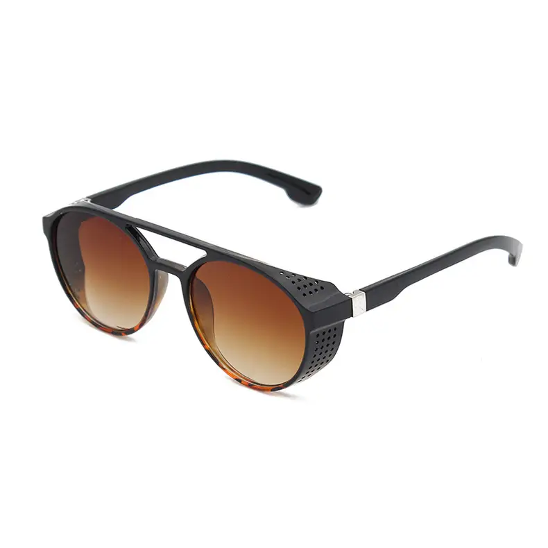 Steampunk Blue Sunglasses Round Retro Design — feature 33