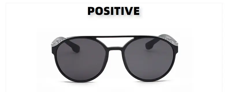 Steampunk Blue Sunglasses Round Retro Design — feature 9