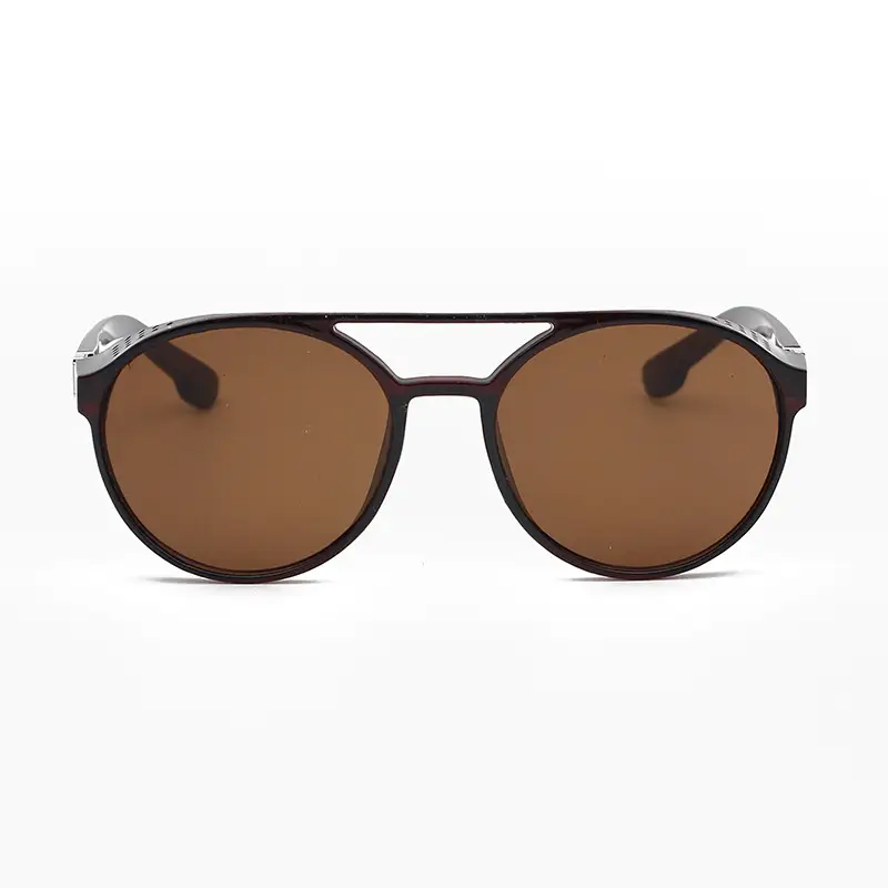 Steampunk Blue Sunglasses Round Retro Design - Image 2
