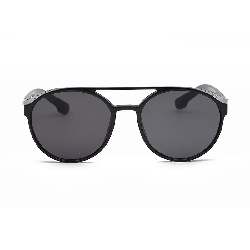 Steampunk Blue Sunglasses Round Retro Design - Image 4