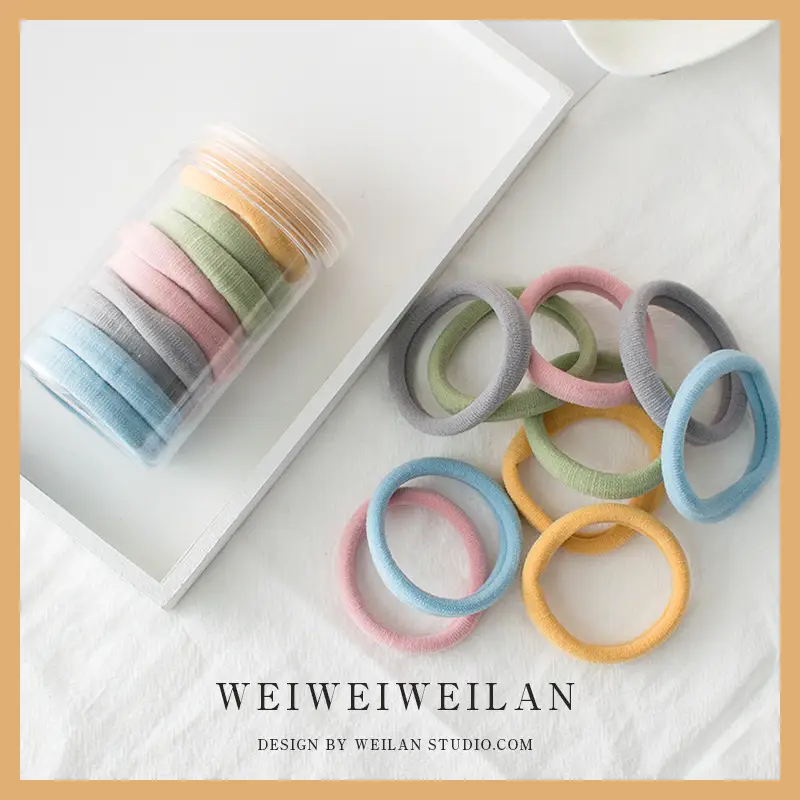 High Elastic Rubber Bands 10 Pcs Multi Color Hair Rope - Image 8