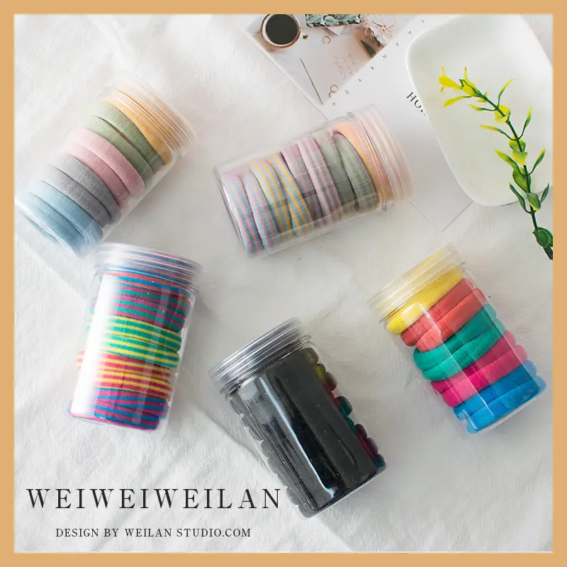 High Elastic Rubber Bands 10 Pcs Multi Color Hair Rope - Image 9