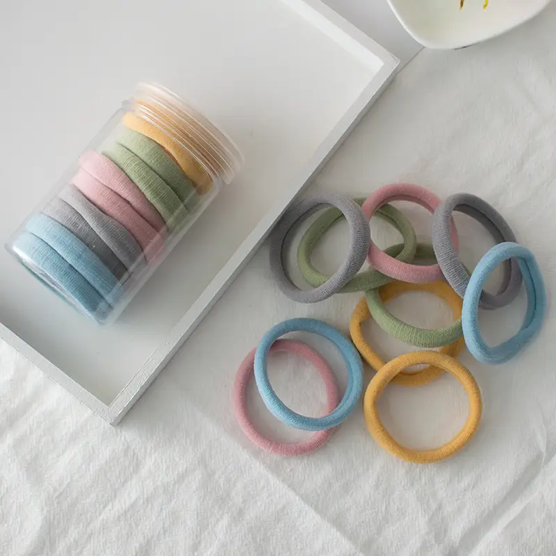 High Elastic Rubber Bands 10 Pcs Multi Color Hair Rope - Image 2