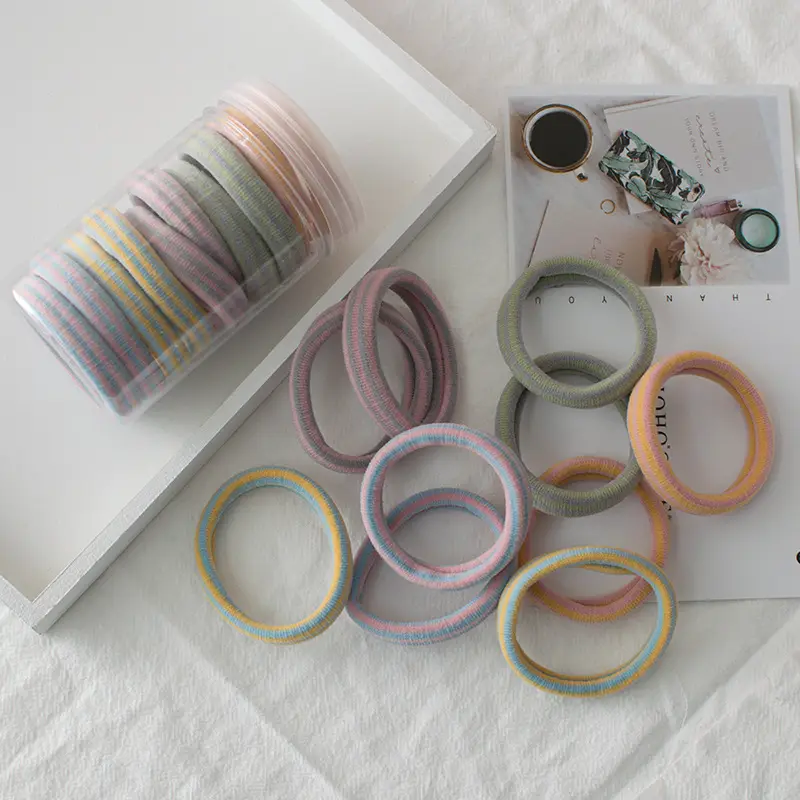 High Elastic Rubber Bands 10 Pcs Multi Color Hair Rope - Image 3