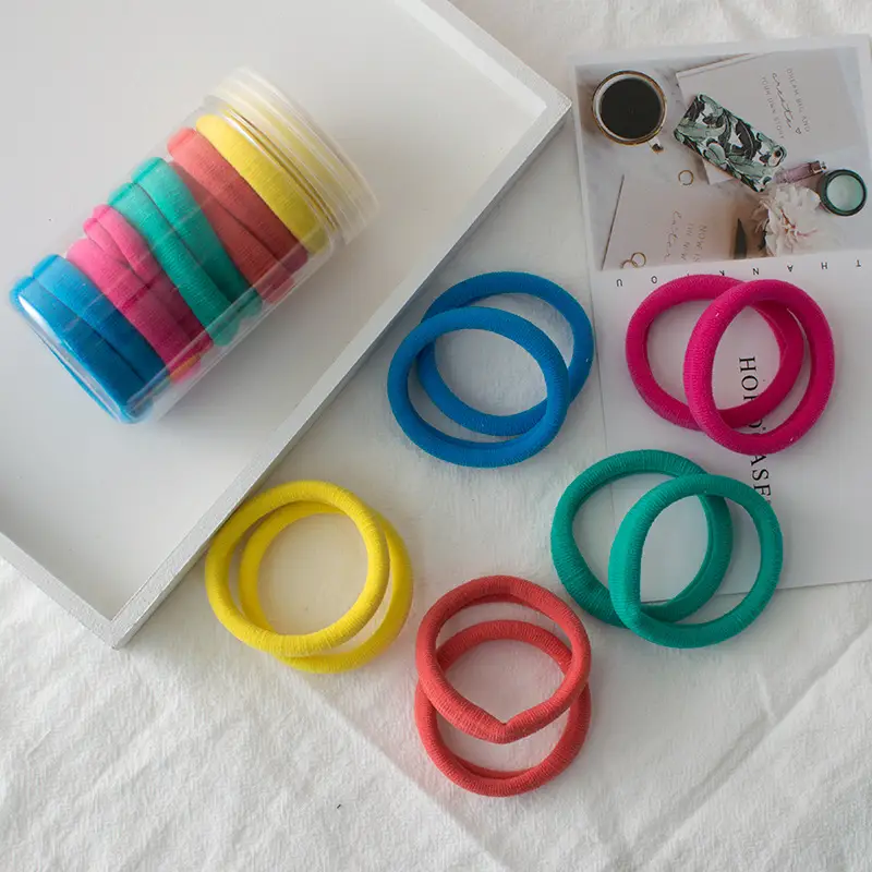 High Elastic Rubber Bands 10 Pcs Multi Color Hair Rope - Image 4