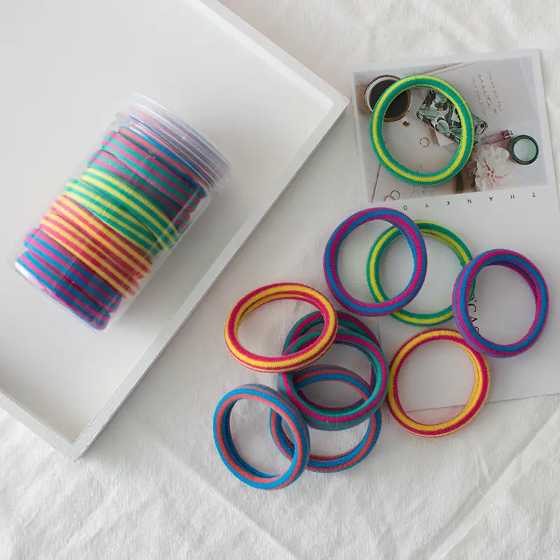 High Elastic Rubber Bands 10 Pcs Multi Color Hair Rope - Image 5