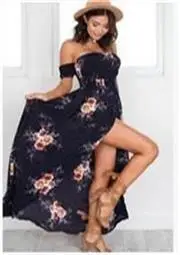 Black Floral Chest Wrap Dress for Women - Image 13