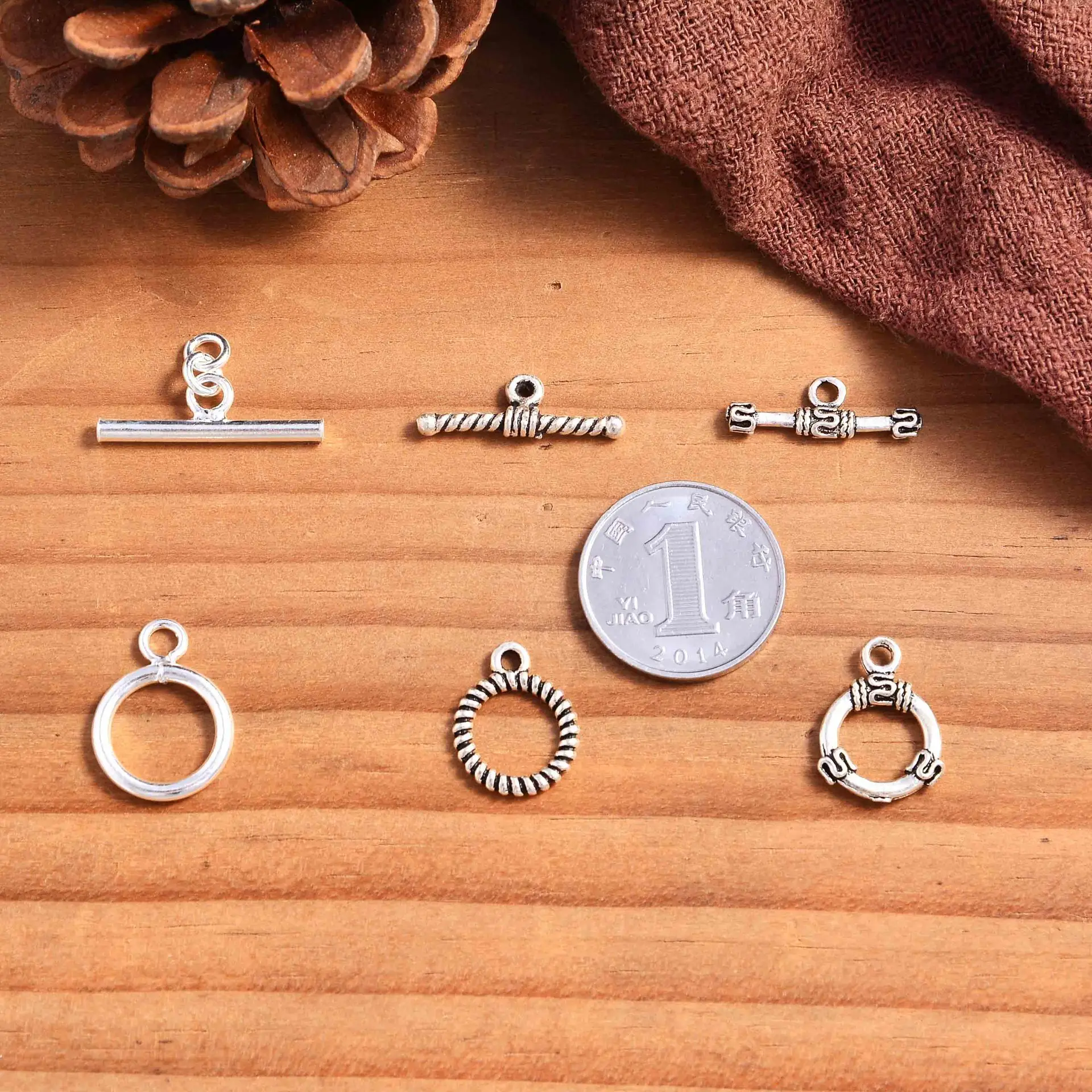 Wholesale S925 Sterling Silver Ot Buckle Vintage Distressed Style Buckle - Image 4