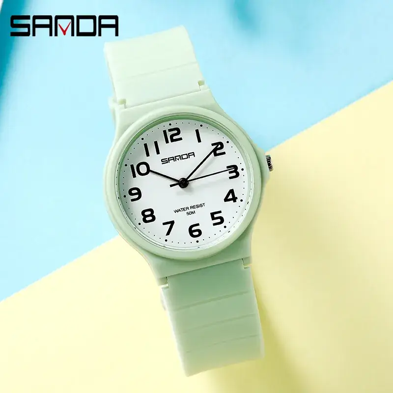 Pink Sanda Quartz Women's Watch for Girls