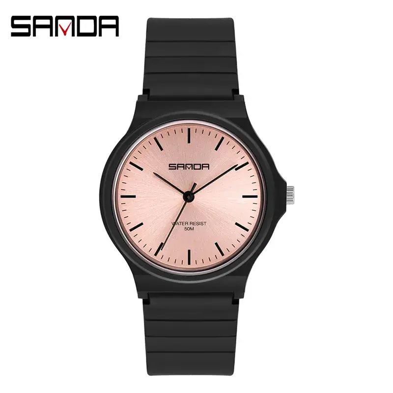 Pink Sanda Quartz Women's Watch for Girls