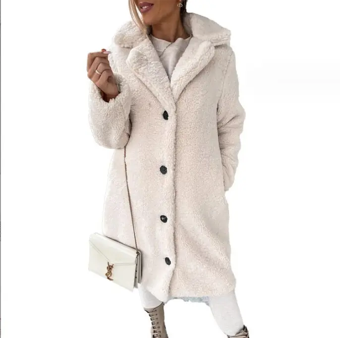 2025 Long Sleeve Plush Lapel Top for Women - Image 9