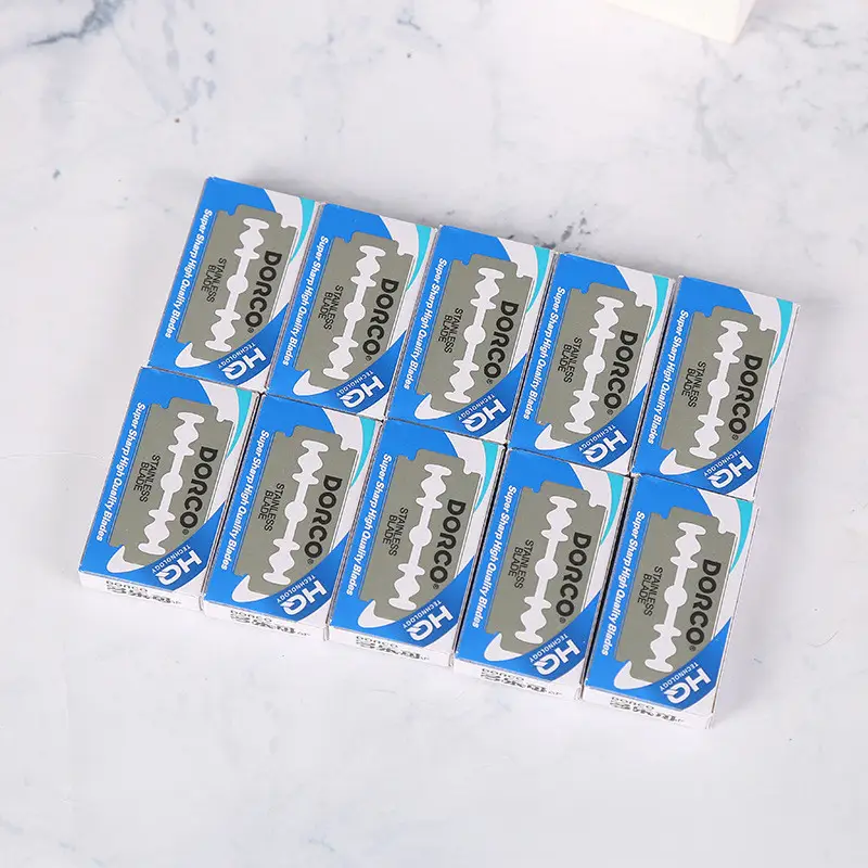 Stainless Steel Barber Blades 10 Pcs Double Sided - Image 3