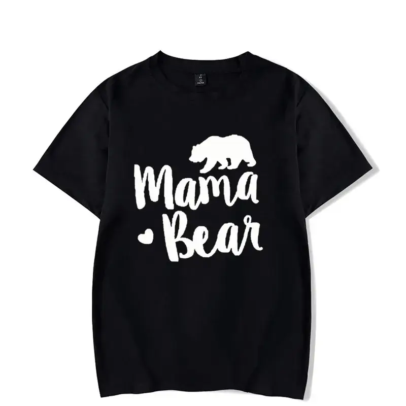 Mama Bear Printed Pink T-Shirt for Women Men - Image 2