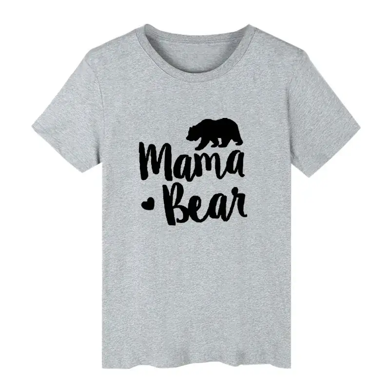 Mama Bear Printed Pink T-Shirt for Women Men - Image 3