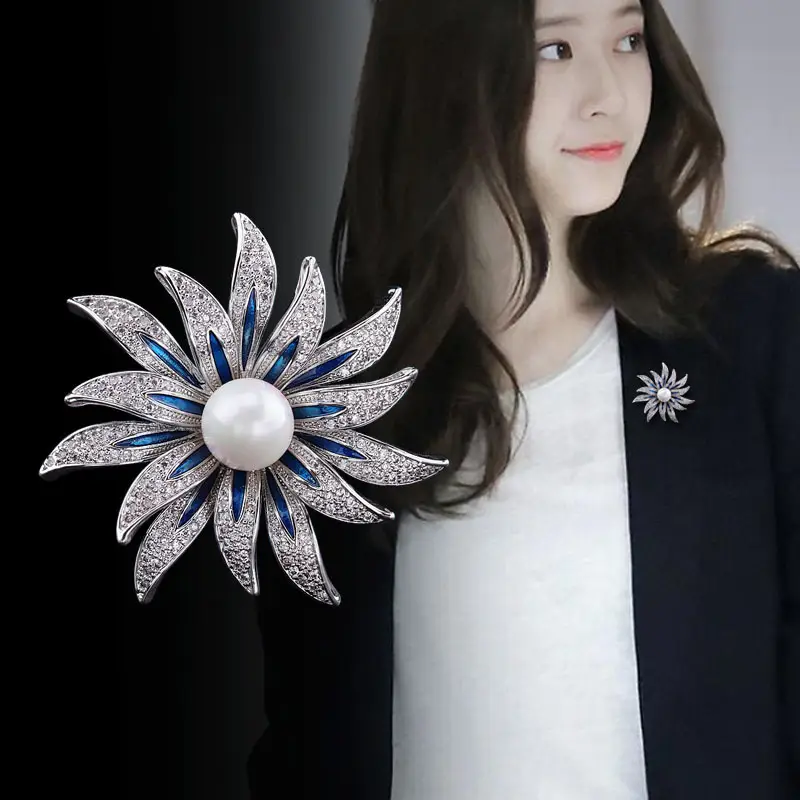 Gold Pearl Flower Hairpin for Women - Image 5