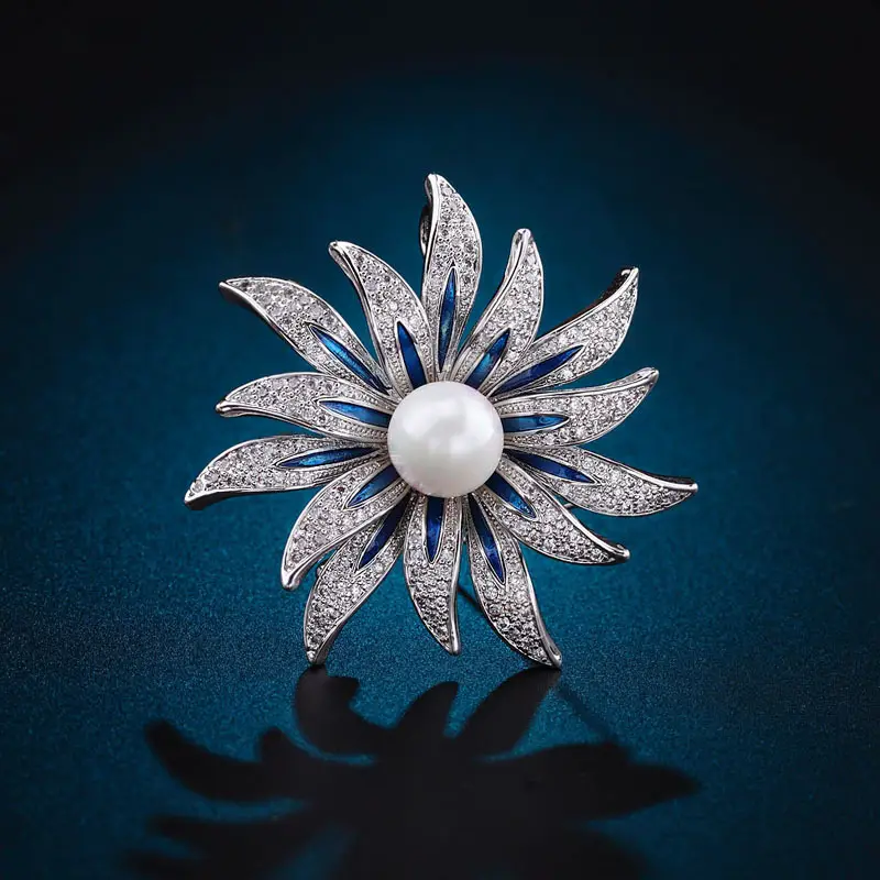 Gold Pearl Flower Hairpin for Women - Image 6