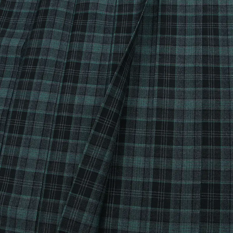 Japanese Pleated Folded Skirt Student Length Plaid — feature 11