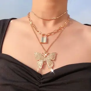 Gold Retro Geometric Multi Layer Necklace for Women — feature 6