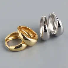 Sterling Silver Irregular Hammer Face Ring Earrings 8.5mm — feature 13