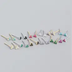 Sterling Silver Irregular Hammer Face Ring Earrings 8.5mm — feature 17